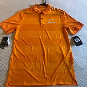 UT Nike dry fit polo orange stripes size:M